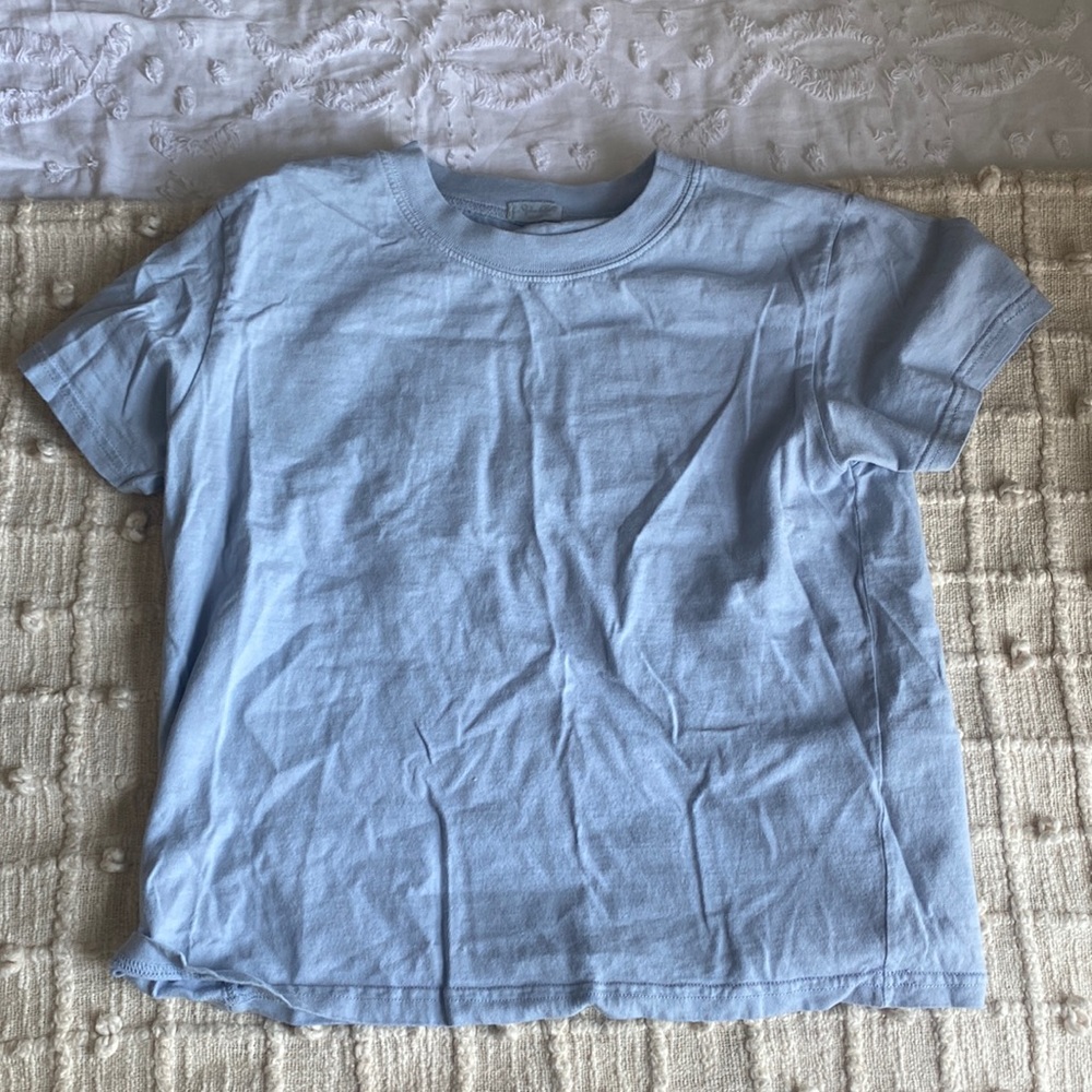 Simple blue brandy top.